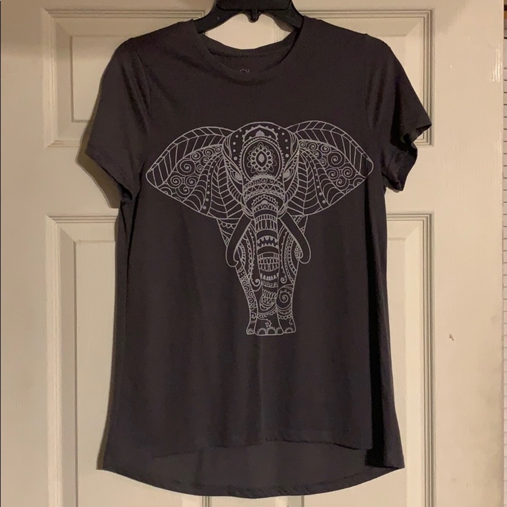 Charcoal Grey Elephant Top